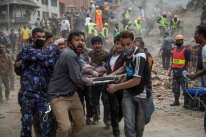 The casualties in the Nepal Earthquake